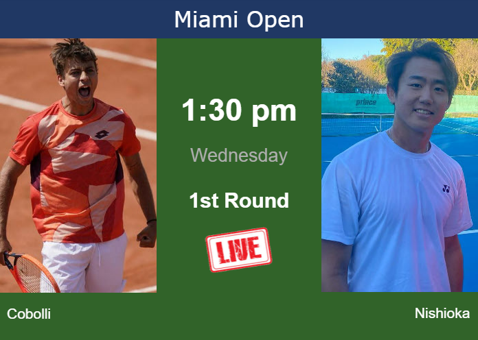 Wednesday Live Streaming Flavio Cobolli Vs Yoshihito Nishioka Wednesday Live Streaming Flavio Cobolli vs Yoshihito Nishioka