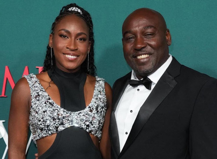 Gauff With Her Father