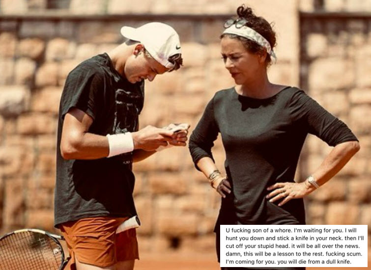 Holger Rune With Mother Holger Rune With Mother