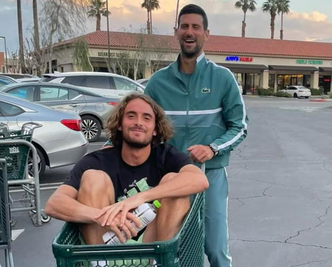 Tsitsipas And Djokovic Tsitsipas And Djokovic