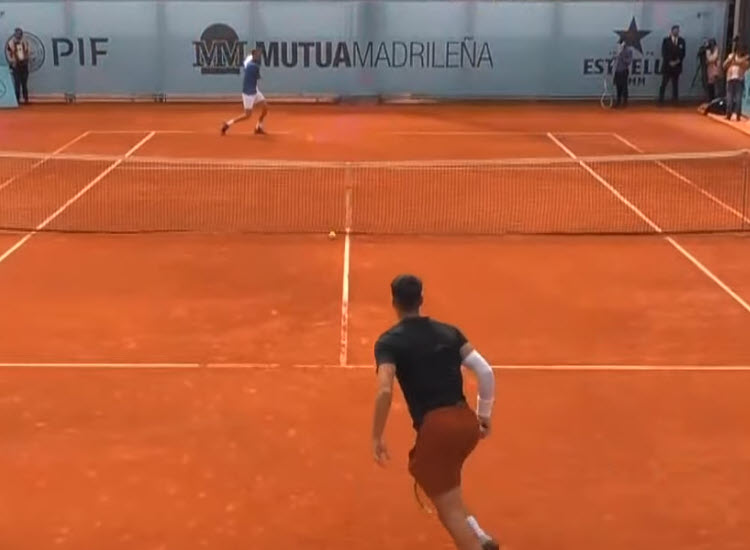 VIDEO. Alcaraz and Medvedev practice together in Madrid