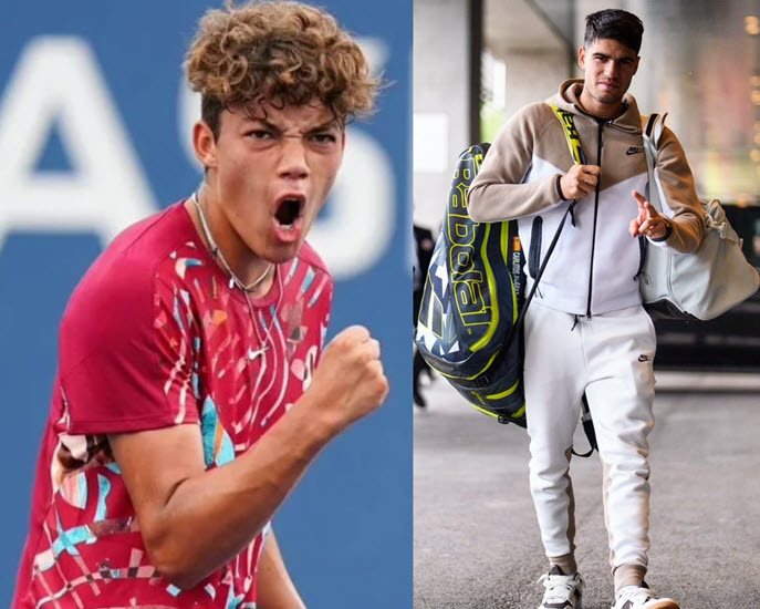 Carlos Alcaraz has kind words for 16-year-old Darwin Blanch who will play Nadal in Madrid