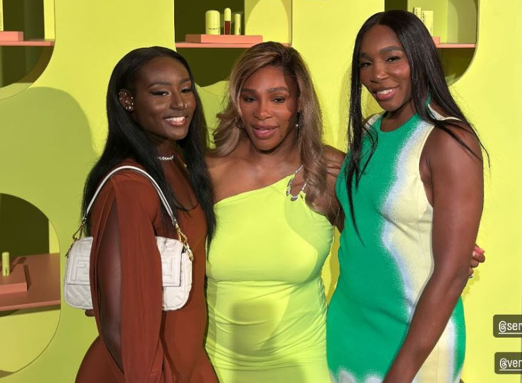 Alycia Parks With Serena And Venus Williams