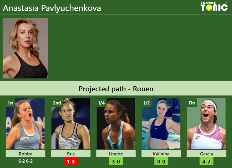 Anastasia Pavlyuchenkova Stats info