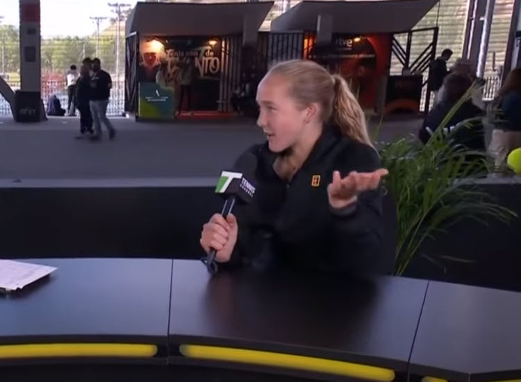 Andreeva talks about her tennis in Madrid after upsetting Marketa Vondrousova