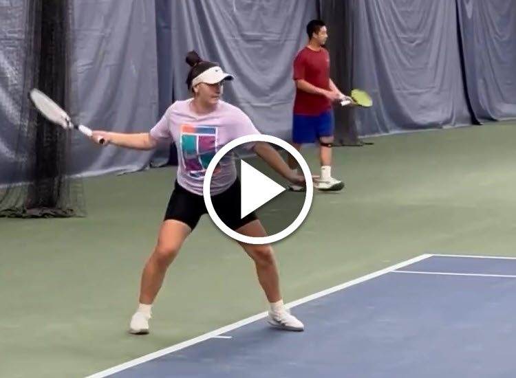 VIDEO. Andreescu back to her training  in Canada