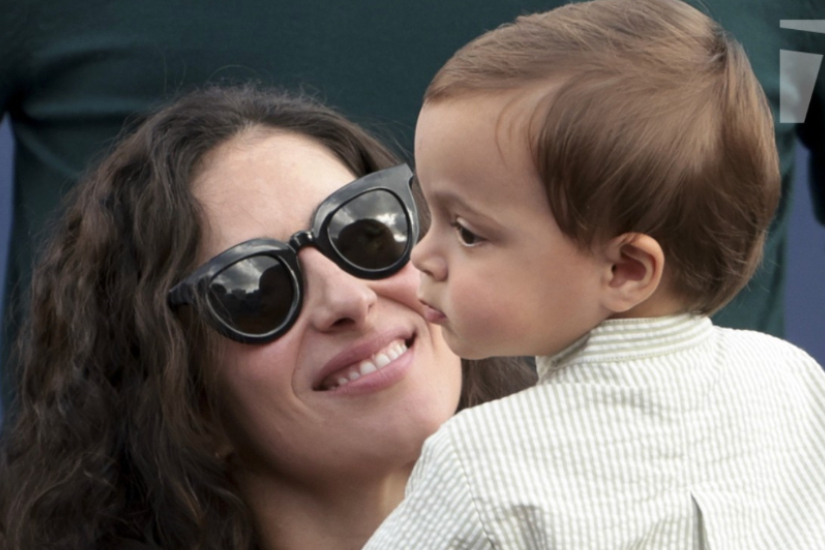 Cute Pictures Emerge Of Nadal's Wife And Son Watching His Match In Barcelona