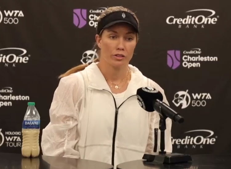 Danielle Collins talks about her aggressive style, her boyfriend Bryuan and facing Kasatkina