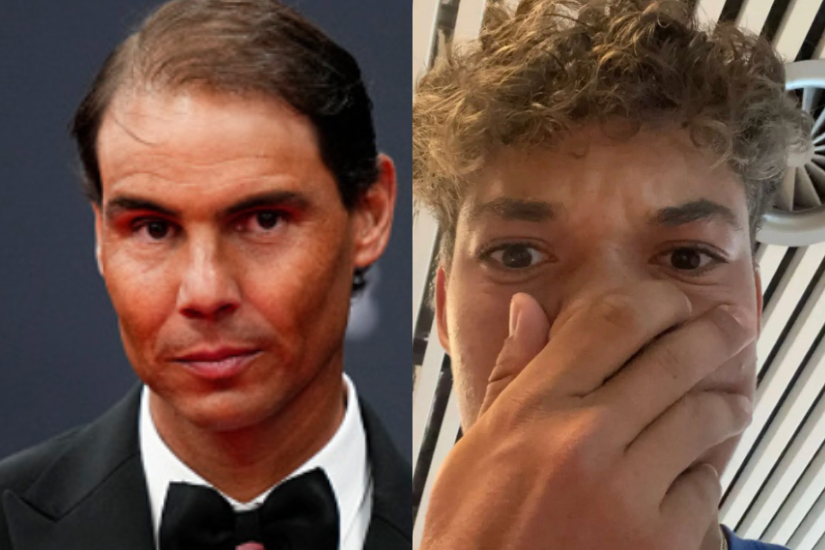 FUNNY. This was the reaction of 16-year-old Blanch when he learned he will face Nadal in Madrid