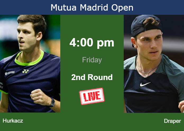 Friday Live Streaming Hubert Hurkacz Vs Jack Draper Friday Live Streaming Hubert Hurkacz vs Jack Draper