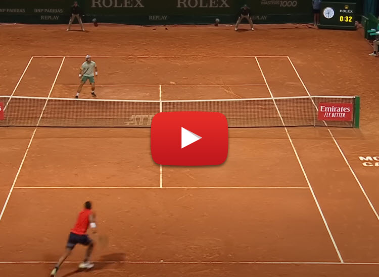 VIDEO. Lorenzo Musetti’s amazing point in Montecarlo against Fils in Monte Carlo