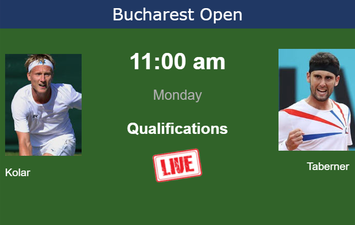 How to watch Kolar vs. Taberner on live streaming in Bucharest on Monday