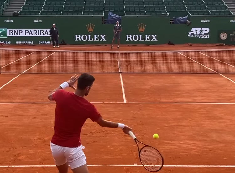 WATCH. Djokovic and Zverev train together in Monte Carlo