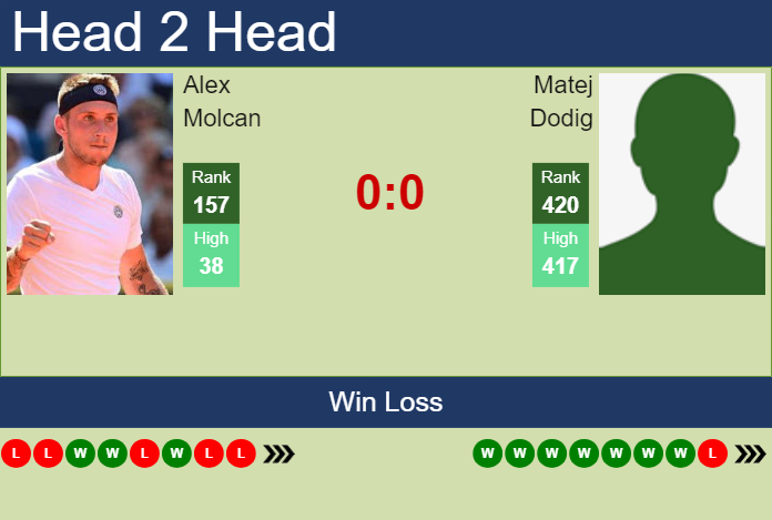 Prediction and head to head Alex Molcan vs. Matej Dodig