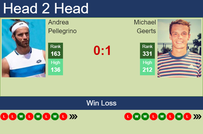 Prediction and head to head Andrea Pellegrino vs. Michael Geerts