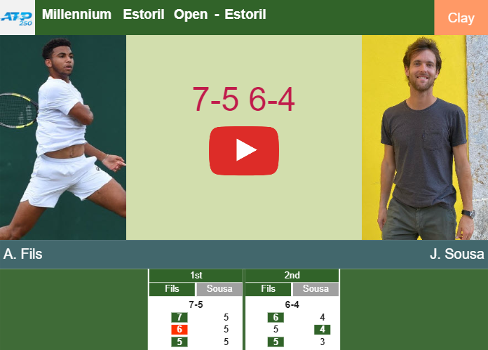 Arthur Fils defeats Sousa in the 1st round to collide vs Garin. HIGHLIGHTS – ESTORIL RESULTS