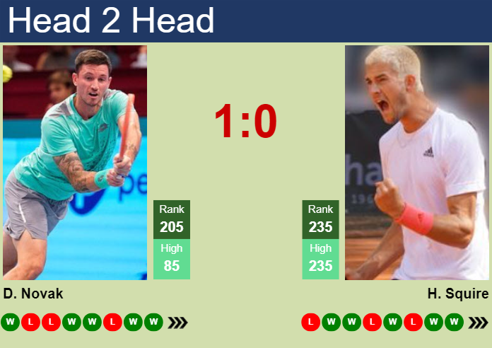 H2H, prediction of Dennis Novak vs Henri Squire in Ostrava Challenger with odds, preview, pick | 26th April 2024