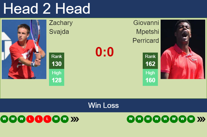 H2H, prediction of Zachary Svajda vs Giovanni Mpetshi Perricard in Acapulco Challenger with odds, preview, pick | 19th April 2024