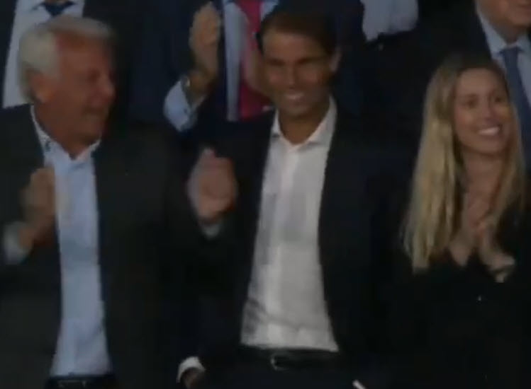 WATCH. Nadal’s reaction with his father and sister after Real Madrid won El Classico