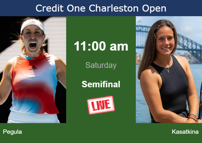 How to watch Pegula vs. Kasatkina on live streaming in Charleston on Saturday