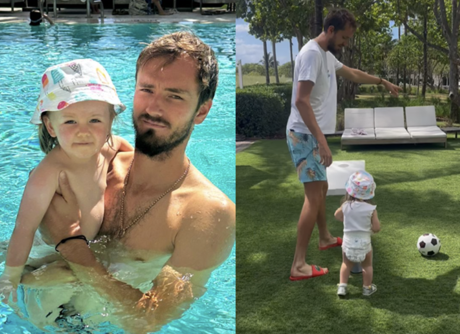 Daniil Medvedev shares lovely moments with his daughter after the Miami Open