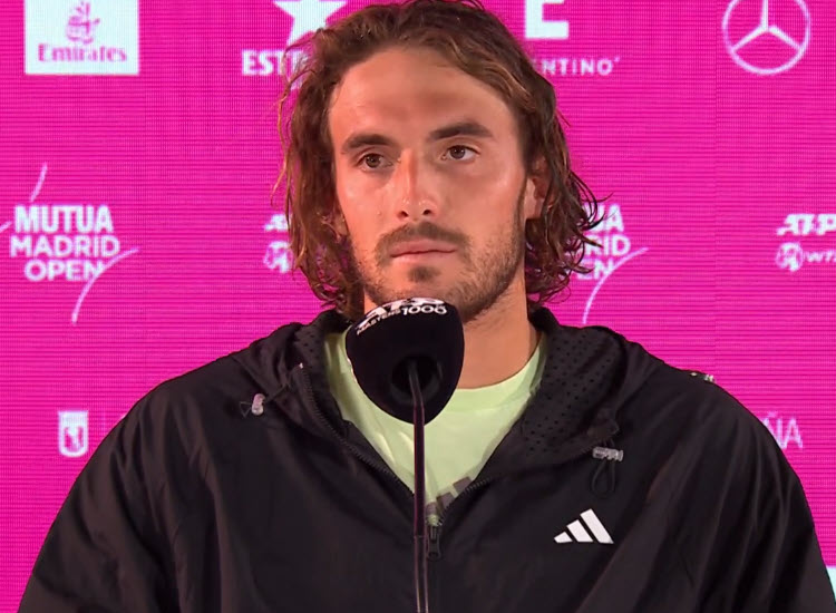 Stefanos Tsitsipas disappointed after losing in Madrid