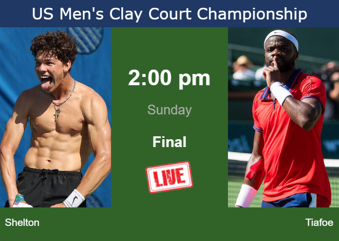 Sunday Live Streaming Ben Shelton vs Frances Tiafoe