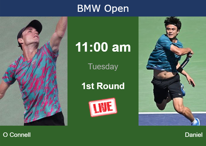 Tuesday Live Streaming Christopher O Connell vs Taro Daniel