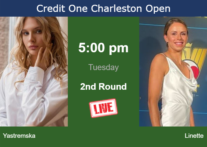 Tuesday Live Streaming Dayana Yastremska vs Magda Linette