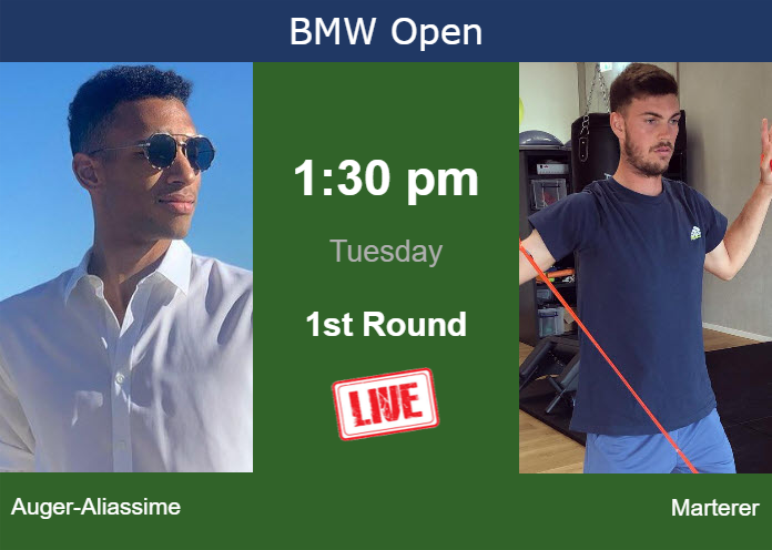 Tuesday Live Streaming Felix Auger-Aliassime vs Maximilian Marterer