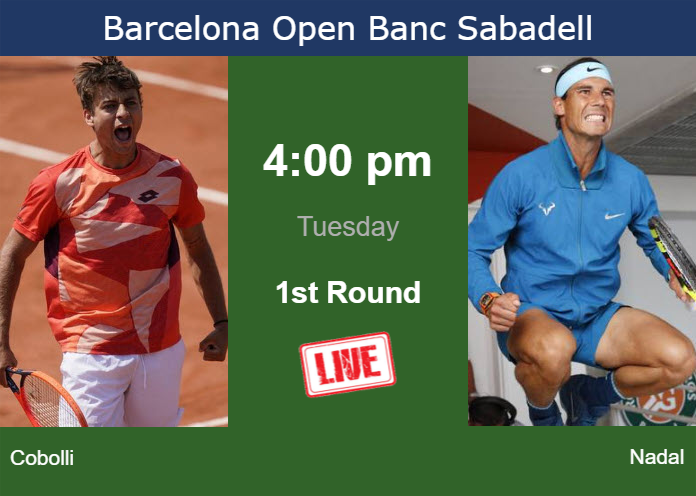 Tuesday Live Streaming Flavio Cobolli Vs Rafael Nadal Tuesday Live Streaming Flavio Cobolli vs Rafael Nadal