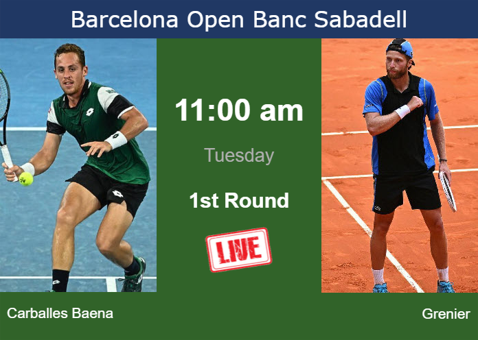 Tuesday Live Streaming Roberto Carballes Baena Vs Hugo Grenier Tuesday Live Streaming Roberto Carballes Baena vs Hugo Grenier