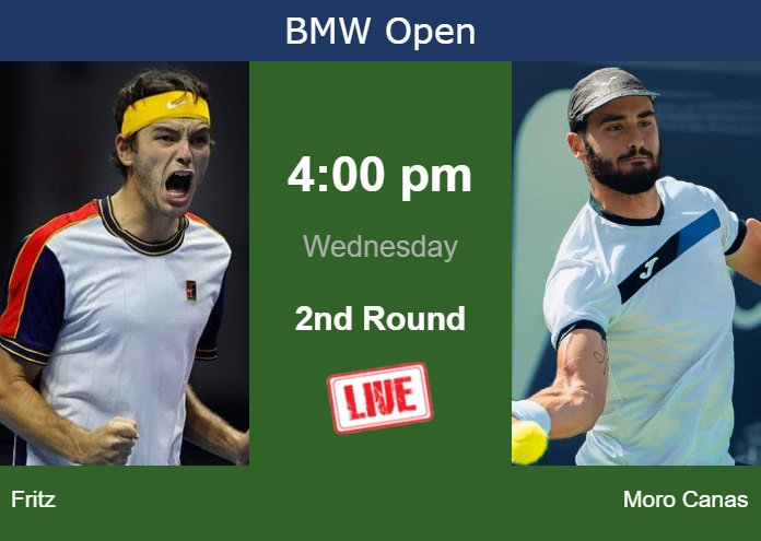 Tuesday Live Streaming Taylor Fritz vs Alejandro Moro Canas