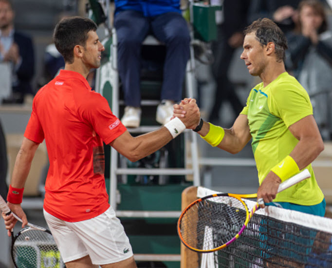 Djokovic And Nadal Shake Hands