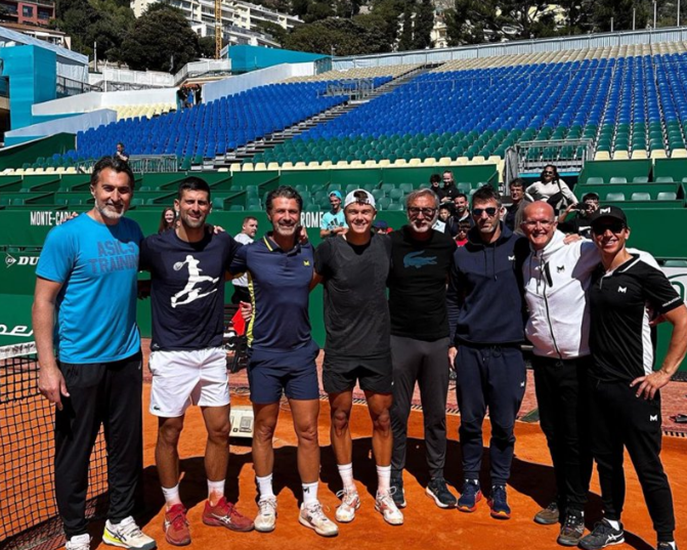 Novak Djokovic spotted with coach Nenad Zimonjic in Monte Carlo