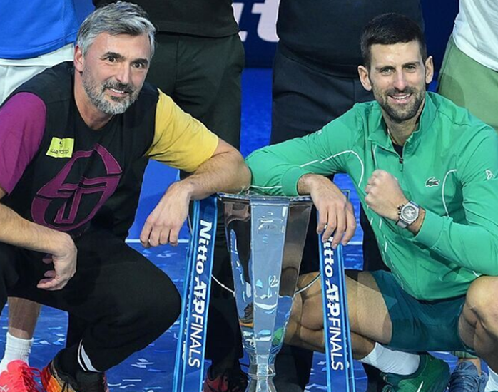 Djokovic With Coach