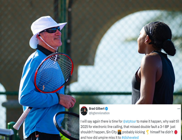 Gauff With Her Coach