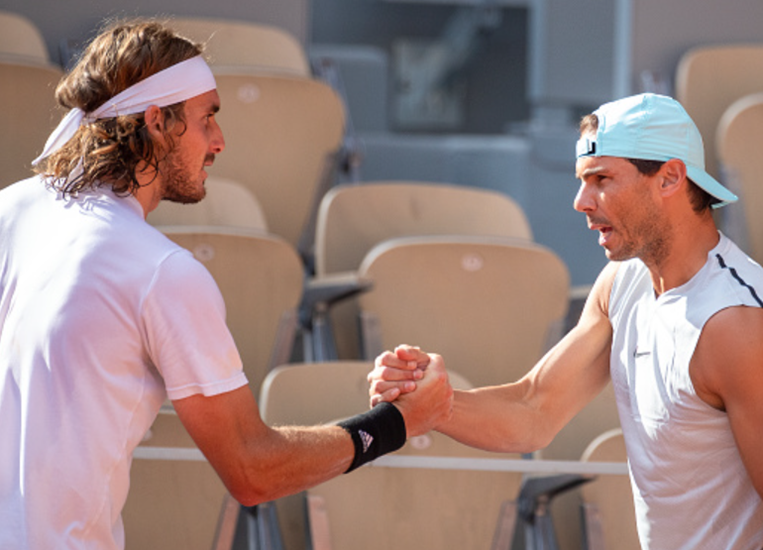 Tsitsipas And Nadal Shake Hands