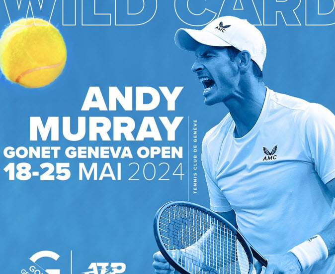 Andy Murray gets a wild card for the Gonet Geneva Open before the Roland Garros
