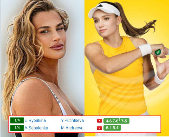 MADRID RESULTS. Aryna Sabalenka, Elena Rybakina win, Yulia Putintseva, Mirra Andreeva lost