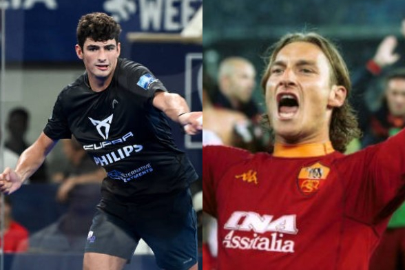 Padel champion Arturo Coello is excited about the competition featuring soccer players like Totti, Panucci, and others. Coello-and-Totti