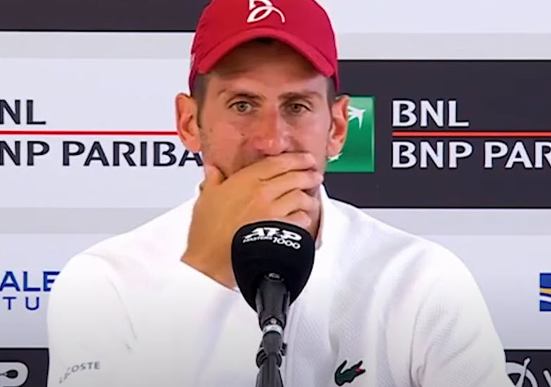 Djokovic Talks About Struggling After Being Struck By The Bottle
