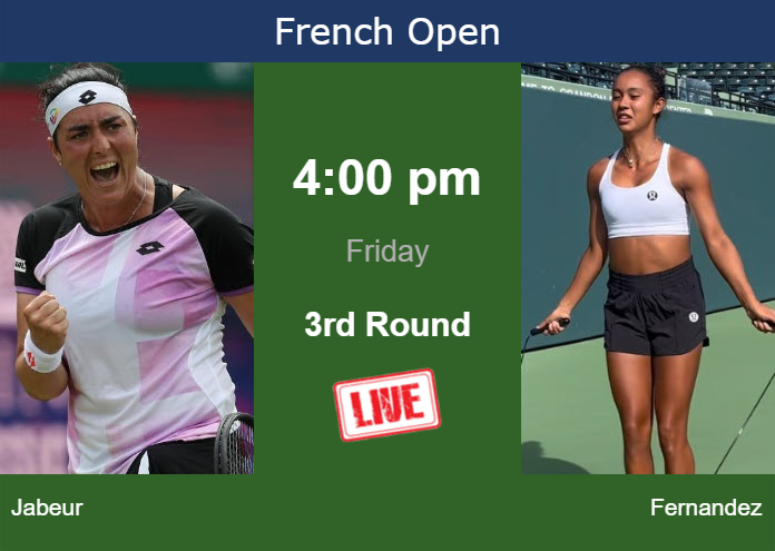 Friday Live Streaming Ons Jabeur vs Leylah Annie Fernandez