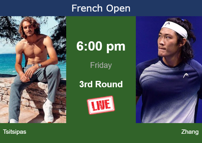 How to Watch Zhang vs Tsitsipas Live Stream: Free Tennis Match Online?