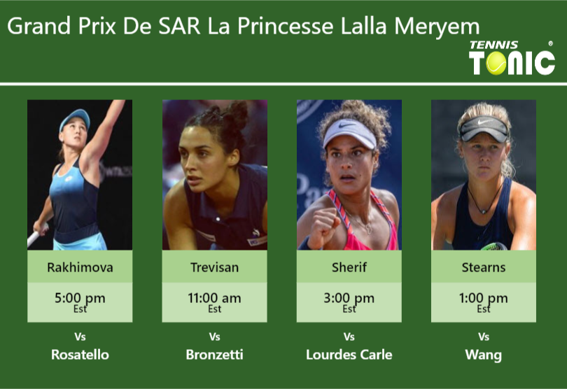 PREDICTION, PREVIEW, H2H: Rakhimova, Trevisan, Sherif and Stearns to play on Centre Court on Wednesday – Grand Prix De SAR La Princesse Lalla Meryem
