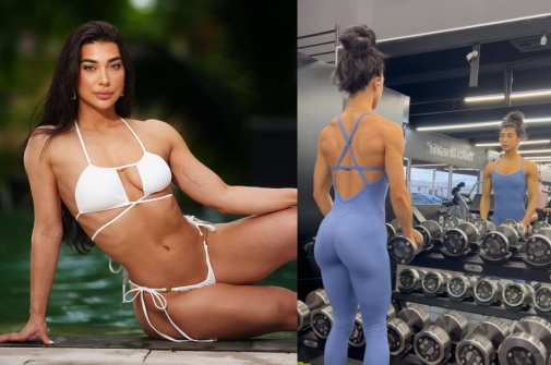 Lauralie-Chapados-posts-her-workout