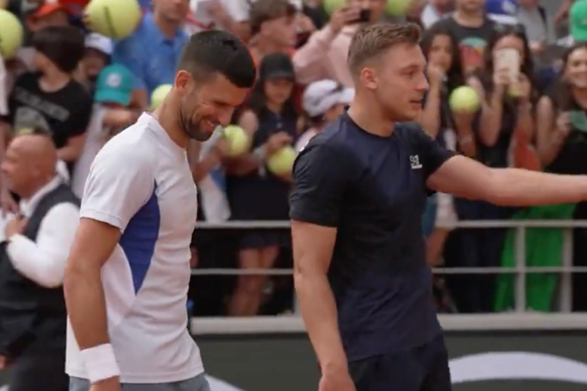 Medjedovic And Djokovic Enjoy Pétanque After Practice With A Humorous Twist