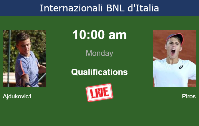 Monday Live Streaming Duje Ajdukovic vs Zsombor Piros