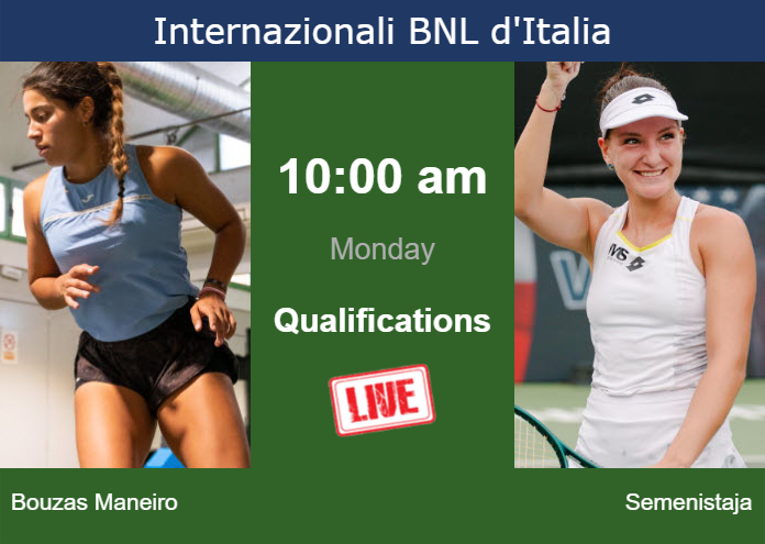 Monday Live Streaming Jessica Bouzas Maneiro Vs Darja Semenistaja Monday Live Streaming Jessica Bouzas Maneiro vs Darja Semenistaja