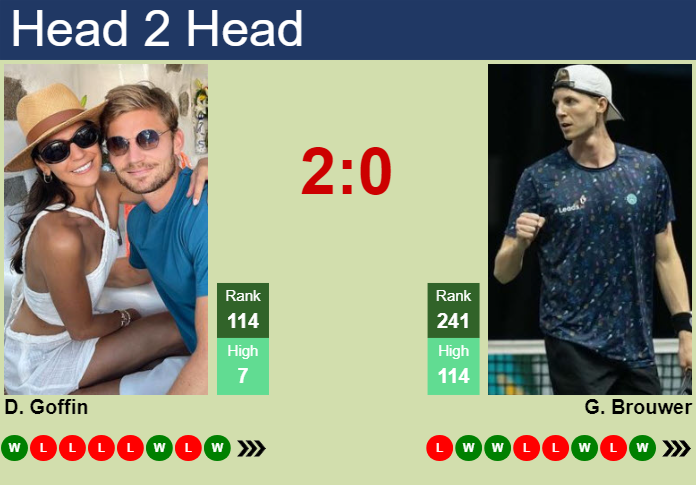H2H, prediction of David Goffin vs Gijs Brouwer in Geneva with odds, preview, pick | 19th May 2024